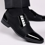 Oxford Men Dress Shoe // Black + Nailshead Pattern (Euro: 44)