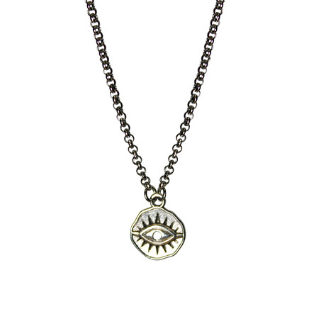 Evil Eye Coin Necklace