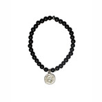 Coin Onyx Bracelet
