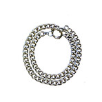 Silver Split Onyx Bracelet