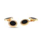 Tiffany & Co. // 14K Yellow Gold Onyx Cufflinks // Estate
