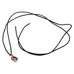 Pomellato // 18K Rose Gold Diamond + Amethyst Cord Necklace // 44" // New