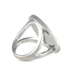 Bulgari // 18K White Gold Onyx Ring // Ring Size: 7.75 // Estate