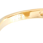 Van Cleef & Arpels // Vintage Alhambra 18K Yellow Gold Diamond + Coral Ring // Ring Size: 5 // Estate