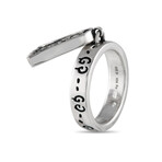 Gucci // Sterling Silver Diamond Ghost Charm Ring // Ring Size: 5.5 // New
