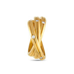 Cartier // Constellation 18K Yellow Gold Diamond Trinity Ring // Ring Size: 5.25 // Estate