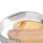 Cartier // Trinity 18K Yellow Gold + 18k White Gold + 18k Rose Gold Diamond Ring // Ring Size: 5 // Estate