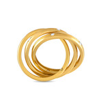 Cartier // Constellation 18K Yellow Gold Diamond Trinity Ring // Ring Size: 5.25 // Estate
