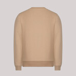 Round Neck Sweatshirt // Beige (S)