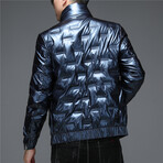 Insulated Duck Down Fill Jacket // Metallic Blue (L)