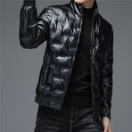 Insulated Duck Down Fill Jacket // Metallic Black (3XL)