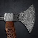 Damascus Axe with Bit
