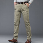 012 // Relaxed Fit Stretch Pants // Light Green (28)