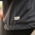 Half Zip Fleece Sweatshirt // Gray (M)