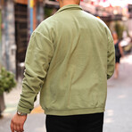 Comfortable Fleece Jacket // Khaki (M)