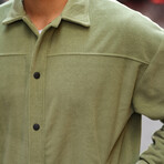 Comfortable Fleece Jacket // Khaki (S)