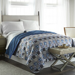 Micro Flannel® Electric Blanket // Smokey Mt Plaid (Twin // 66x85)
