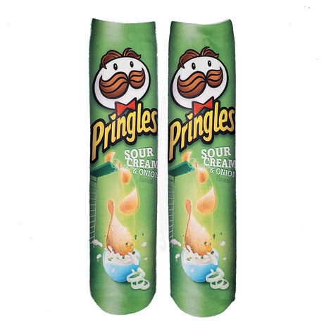 Sour Cream & Onion Pringles V2 Socks