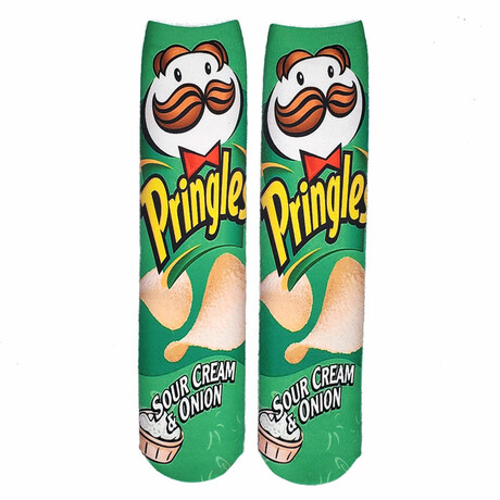 Sour Cream & Onion Pringles V1 Socks