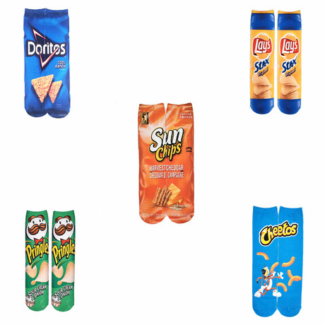 Chips Socks // 5 Pack