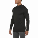 Long Sleeve Turtle Neck Shirt // Black (L)