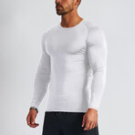 Crewneck Long Sleeve T-Shirt // White (L)