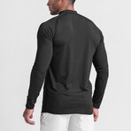 Long Sleeve Turtle Neck Shirt // Black (L)