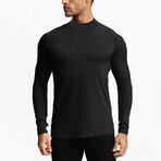 Long Sleeve Turtle Neck Shirt // Black (L)