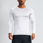 Crewneck Long Sleeve T-Shirt // White (L)