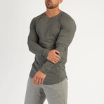 Long Form Fitting Longsleeve T-Shirt // Gray (XS)