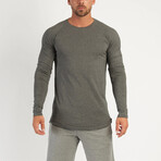 Long Form Fitting Longsleeve T-Shirt // Gray (XS)