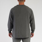 Loose Fit Long Sleeve Shirt // Gray (XS)