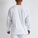 Loose Fit Long Sleeve Shirt // White (S)