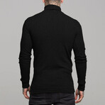 Long Sleeve Trutle Neck Sweater // Black (XS)