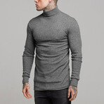 Long Sleeve Trutle Neck Sweater // Gray (XS)