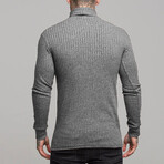 Long Sleeve Trutle Neck Sweater // Gray (XS)