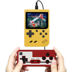 Handheld Game Console + Controller // Built-in 500 Games (Yellow)