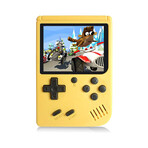 Handheld Game Console + Built-in 500 Games (Yellow)