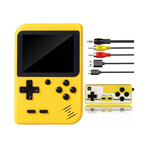 Handheld Game Console + Controller // Built-in 500 Games (Yellow)