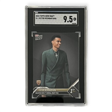 Victor Wembanyama // 2023 Topps Now Draft // Rookie Card // SGC