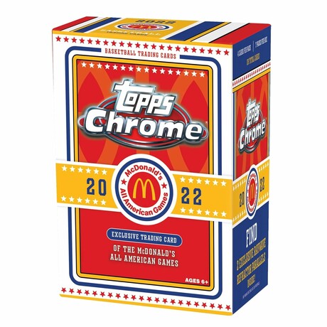 2022 Topps Chrome McDonald's All American Games Blaster Box // Sealed Box Of Cards