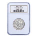 1924 Huguenot Commemorative Half Dollar // NGC Certified MS65 // Deluxe Collector's Pouch