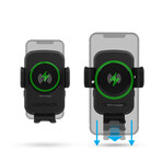 Smart Grip 15W Wireless Fast Charging Mount // Vent + Dashboard + Windshield // Black