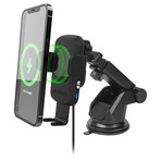 Smart Grip 15W Wireless Fast Charging Mount // Vent + Dashboard + Windshield // Black