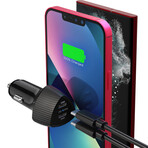 SpeedBoost 25W USB-C PD + 20W USB-C PD Fast Car Charger with PPS // Black
