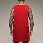 Long Tank Top // Red (L)