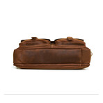 010 Messenger Leather Bag // Brown