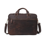 011 Messenger Leather Bag // Dark Brown