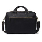 013 Messenger Leather Bag // Black