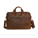 010 Messenger Leather Bag // Brown